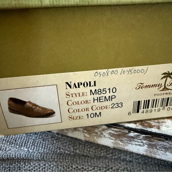 Tommy Bahama Brown Leather Wing tip Slip on Penny Loafers Shoes Men’s 10 main image 7
